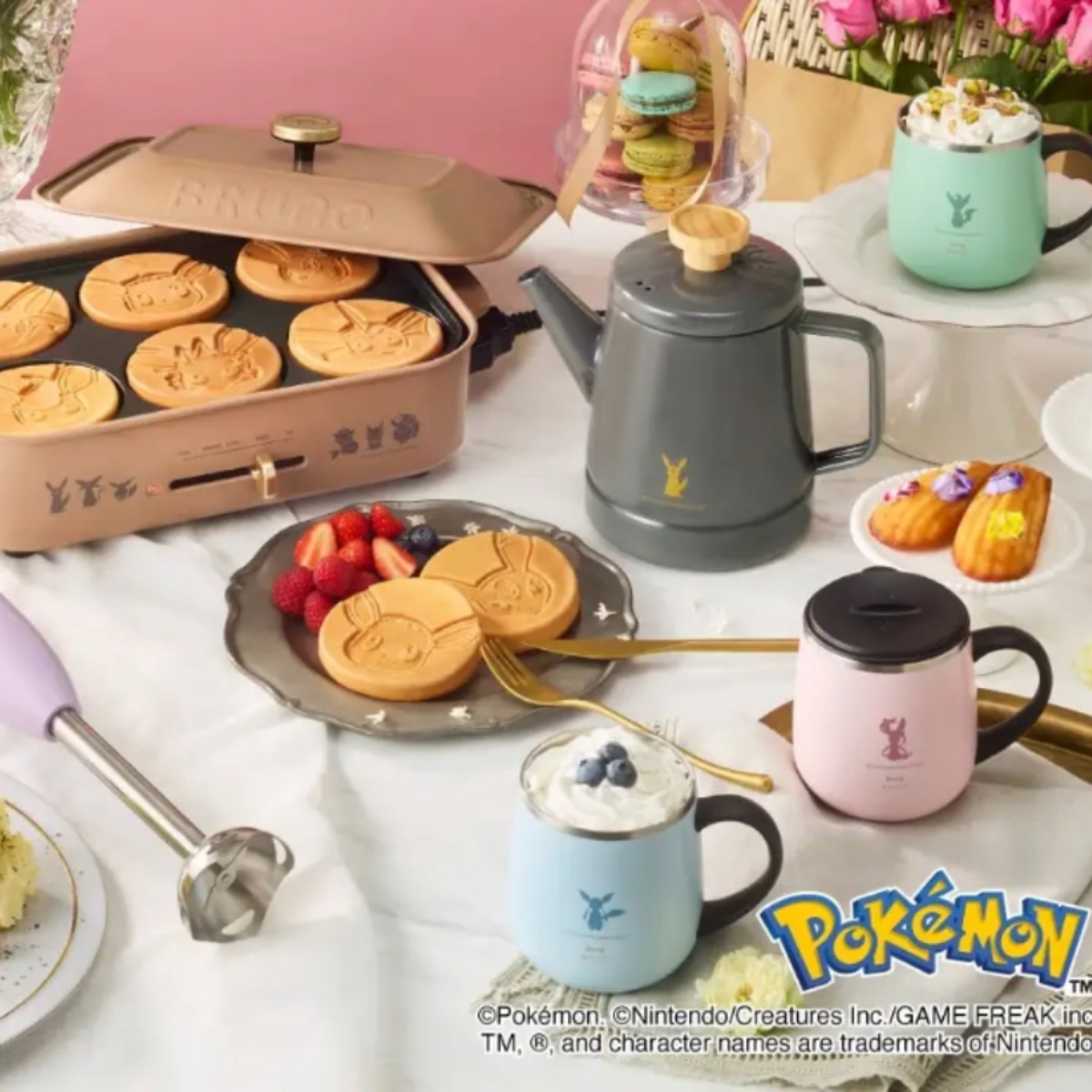 BRUNO × Pokémon Eevee Family Kitchenware