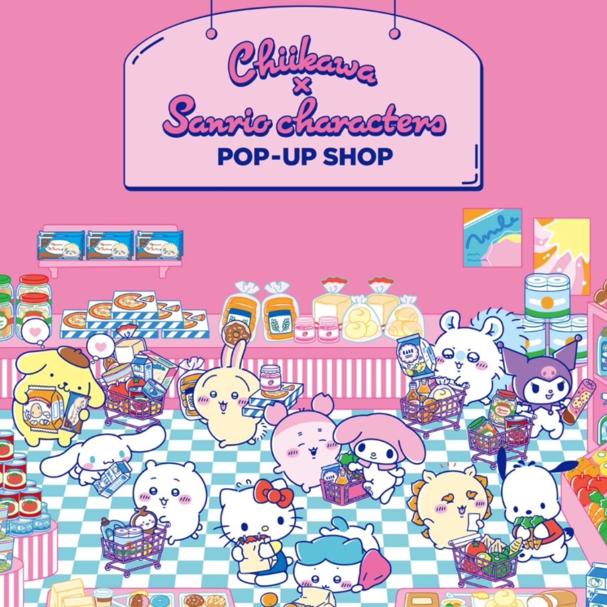 Chiikawa and Sanrio Launch a Supermarket-Themed Collaboration
